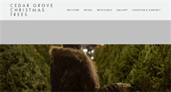 Desktop Screenshot of cedargrovetrees.com
