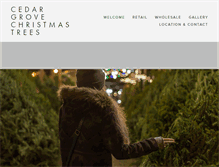 Tablet Screenshot of cedargrovetrees.com